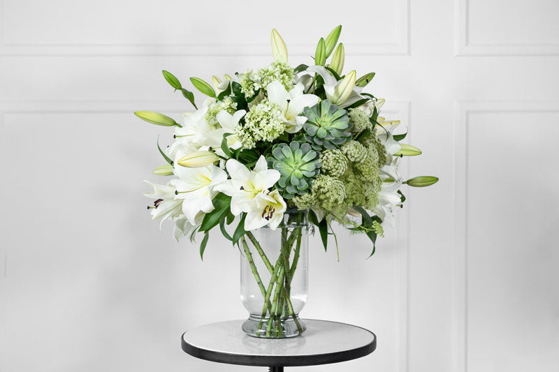 white lilies