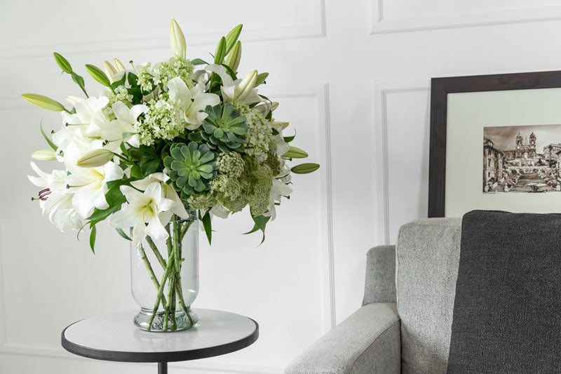 white lilies