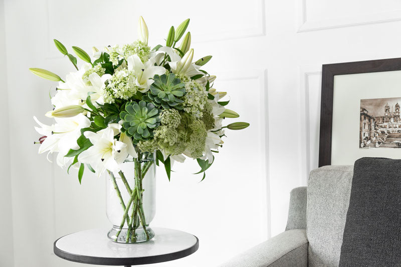 white lilies