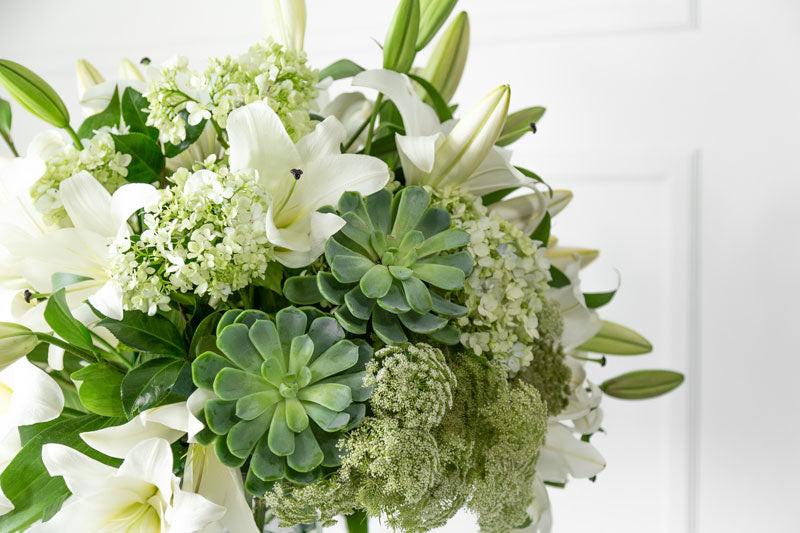 white lilies