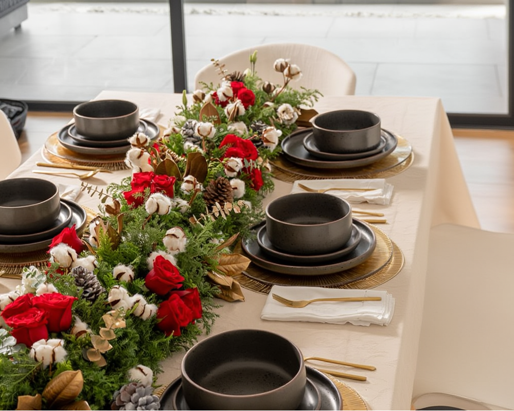 Guía navideña roja