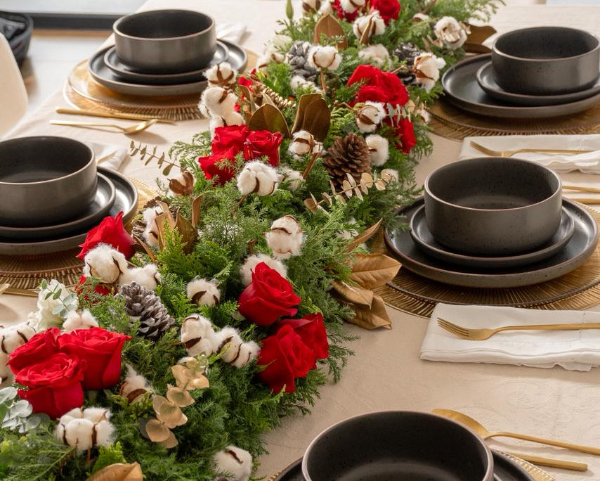 Guía navideña roja