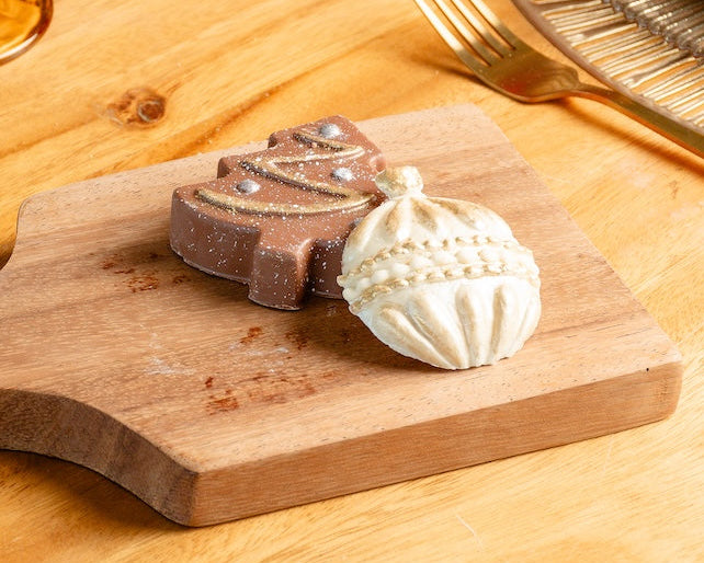 Regalo de Navidad con chocolates