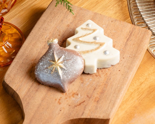 Regalo de Navidad con chocolates