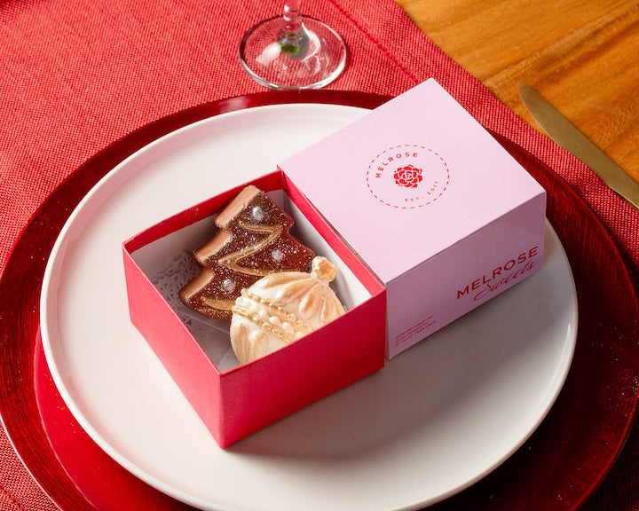 Regalo de Navidad con chocolates