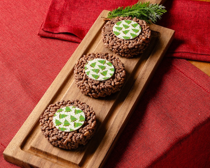 Enjambre de chocolate navideño