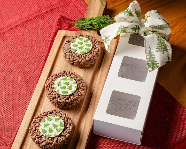 Enjambre de chocolate navideño