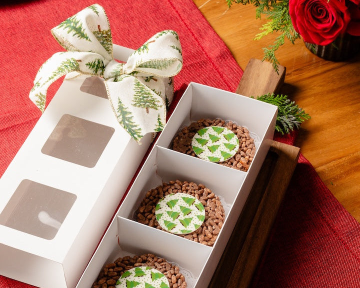 Enjambre de chocolate navideño