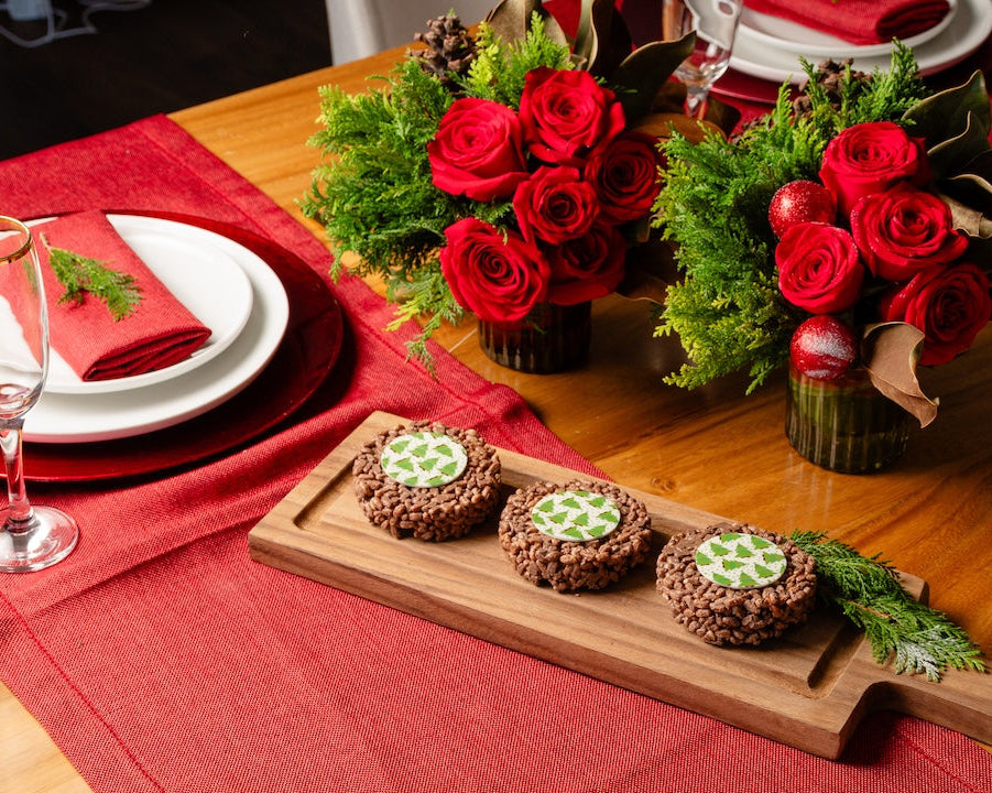 Enjambre de chocolate navideño