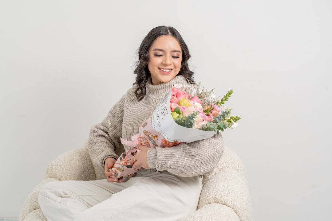 Ramo de flores rosas Madisson